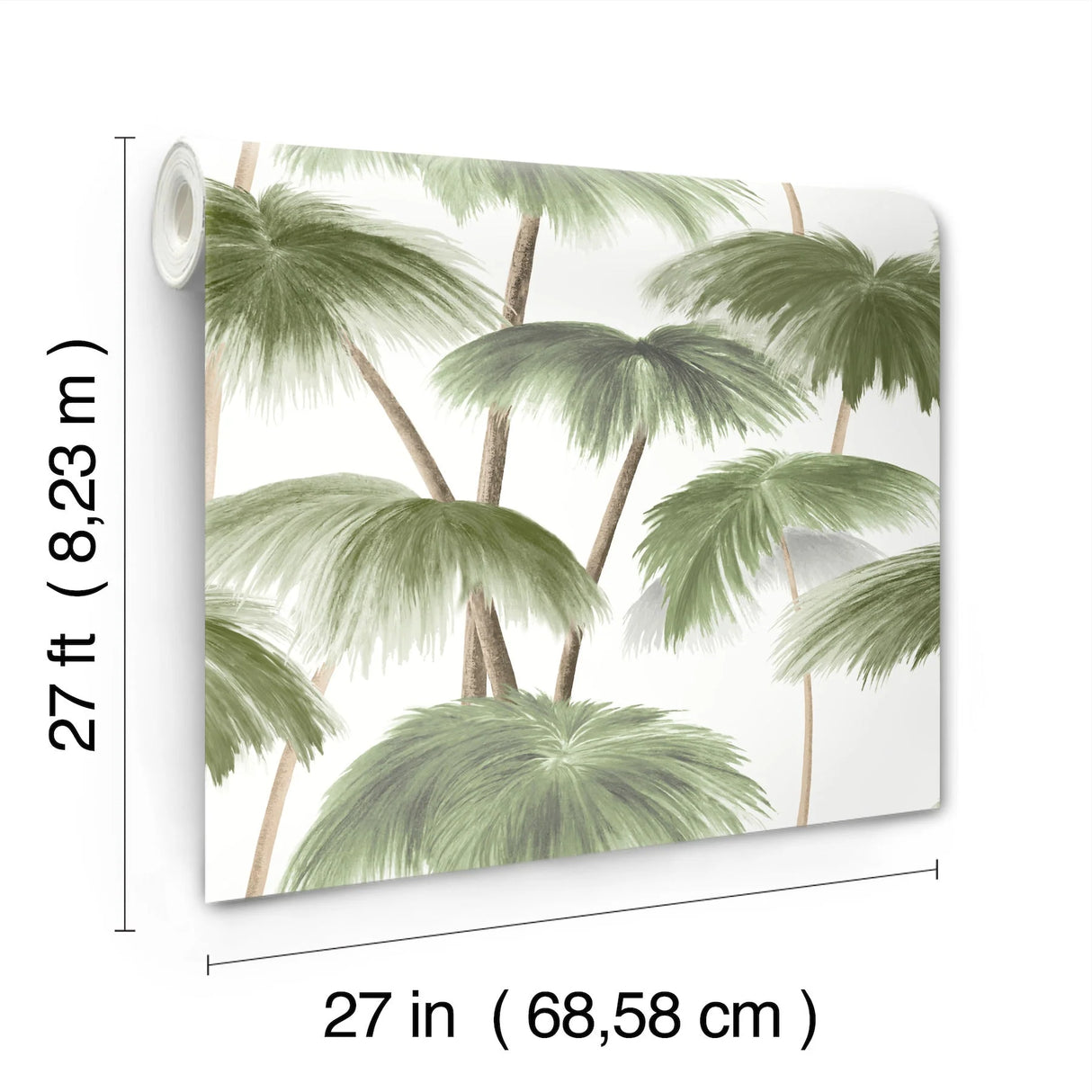 Plein Air Palms Wallpaper by Lemieux Et Cie Wallpaper