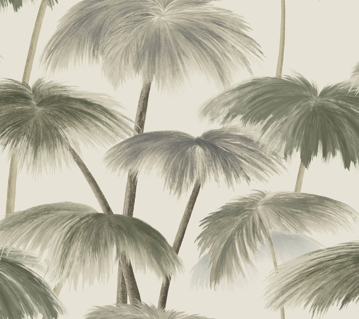 Plein Air Palms Wallpaper by Lemieux Et Cie Wallpaper