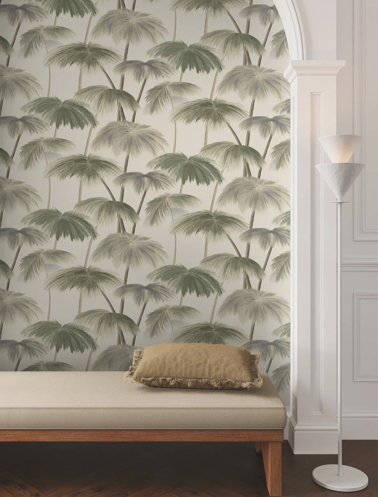 Plein Air Palms Wallpaper by Lemieux Et Cie Wallpaper