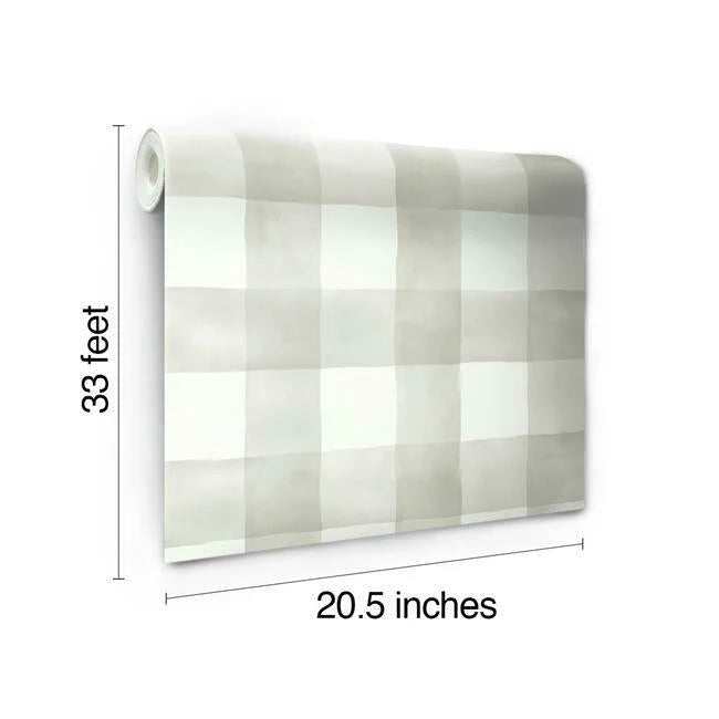 Watercolor Check Wallpaper by Magnolia Home Vol. 1