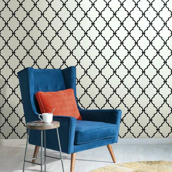 Modern Trellis Sure Strip Wallpaper by Open Sheet