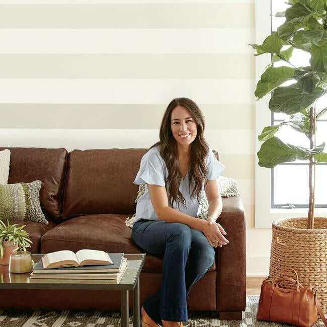 Canvas Stripe Wallpaper by Magnolia Home Vol. 2