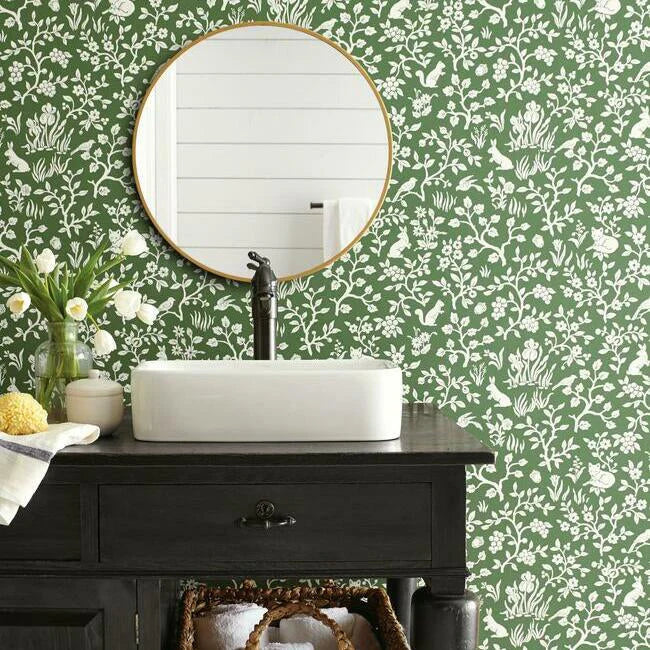 Fox & Hare Wallpaper by Magnolia Home Artful Prints + Patterns