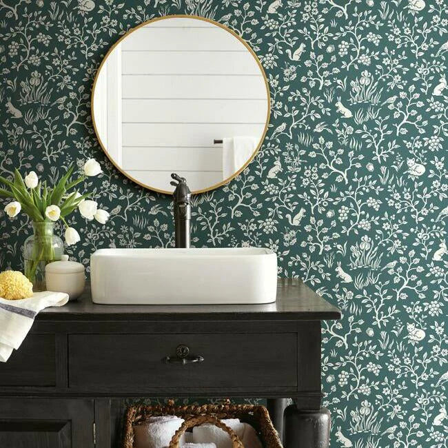 Fox & Hare Wallpaper by Magnolia Home Artful Prints + Patterns
