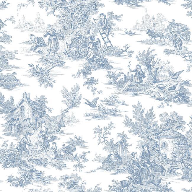 Champagne Toile Wallpaper by Open Sheet