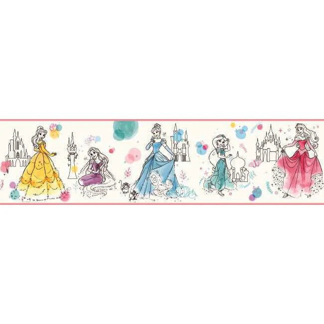 Disney Princess Pretty Elegant Wallpaper Border by Disney Kids Vol. 4
