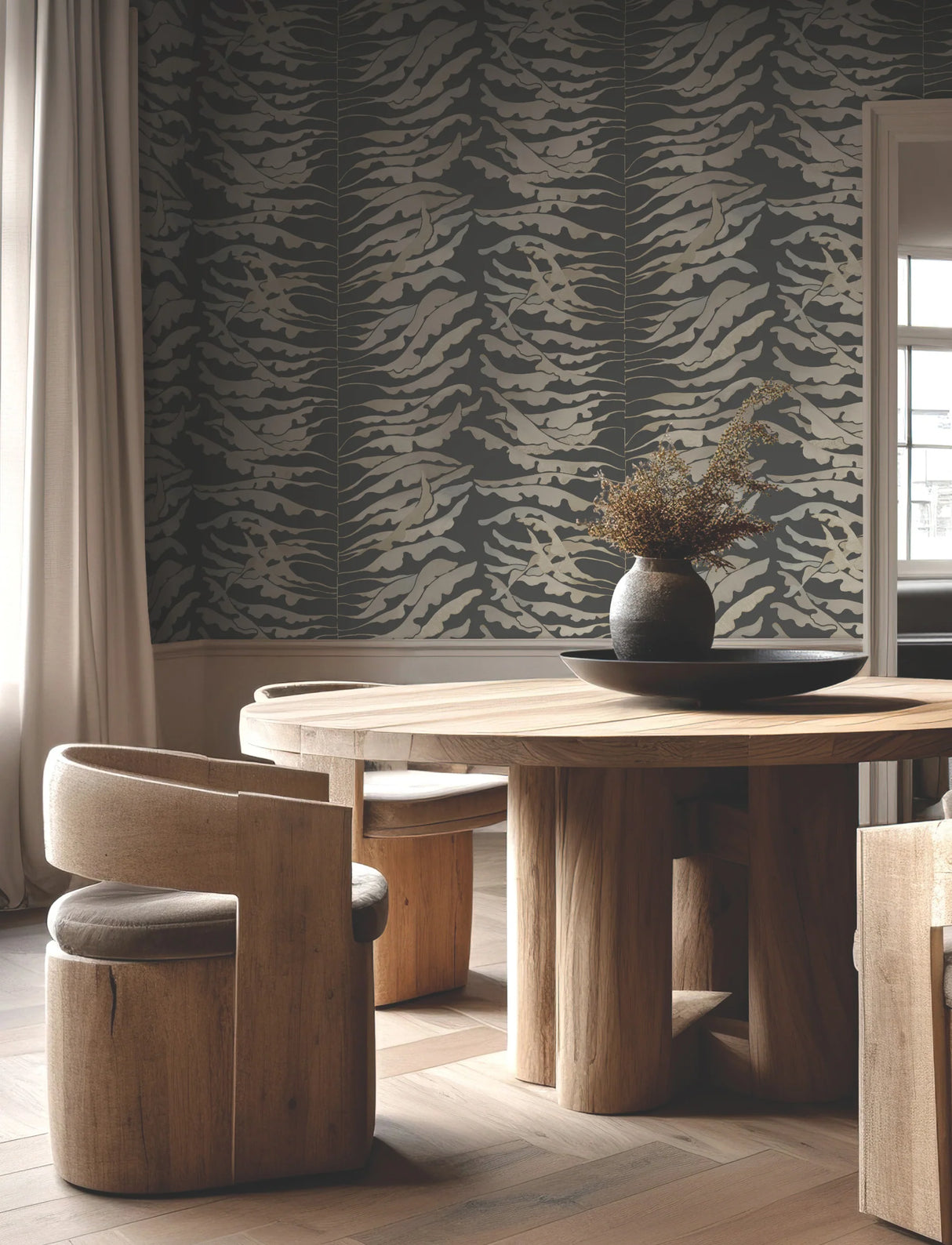 Leaf Column Wallpaper by Fomations