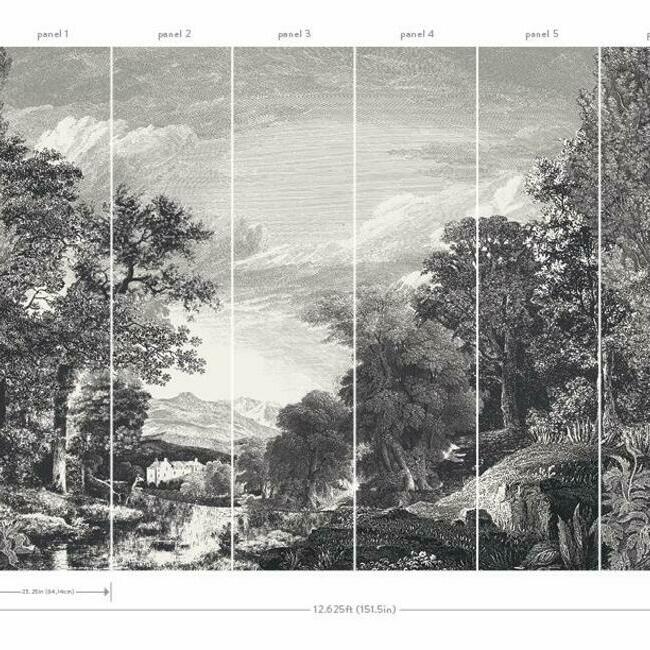 Provincial Scenic Wall Mural by Mural Resource Library