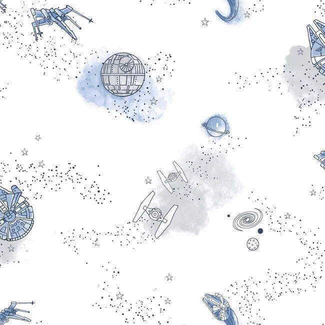 Star Wars Good Night Galaxy Wallpaper by Disney Kids Vol. 4