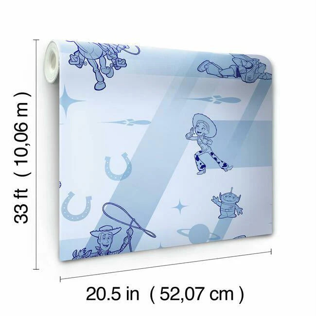 Disney and Pixar Toy Story 4 Retro Wallpaper by Disney Kids Vol. 4 (Copy)