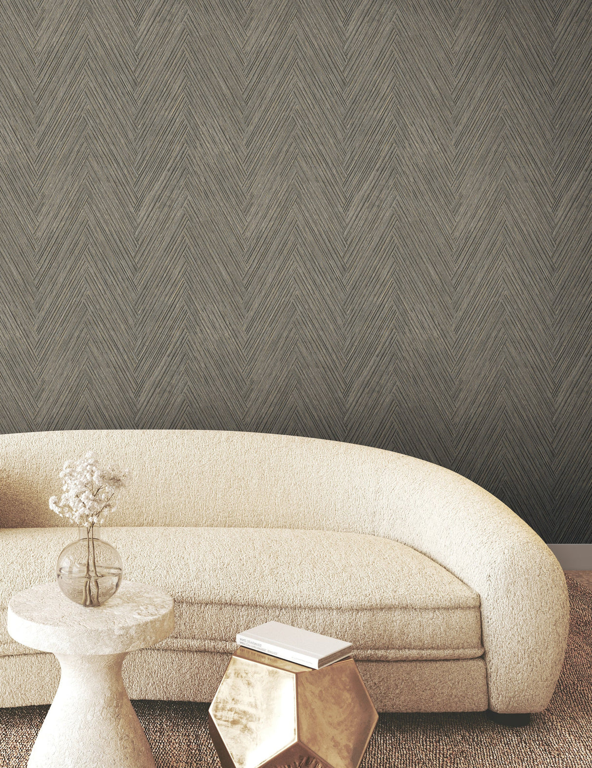 Thatched Chevron Wallpaper by Fomations