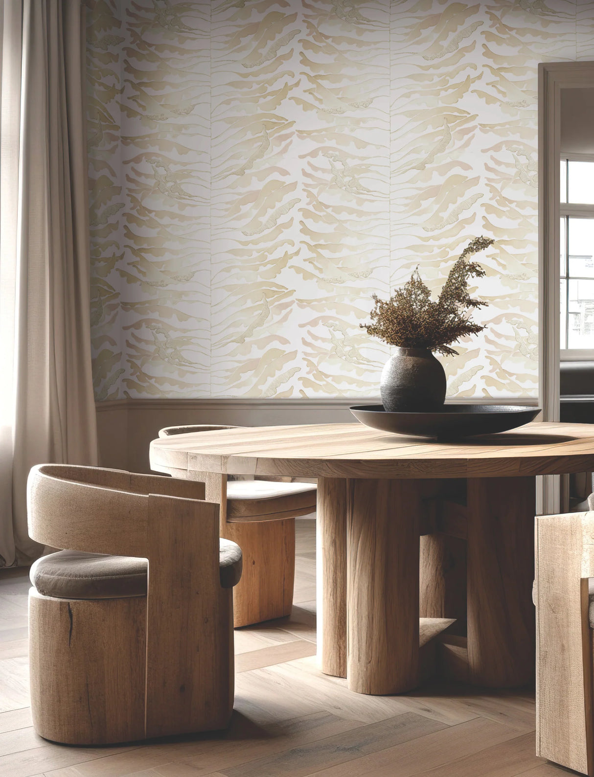 Leaf Column Wallpaper by Fomations
