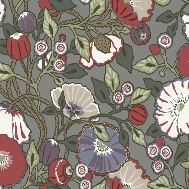 Vincent Poppies Wallpaper by Open Sheet