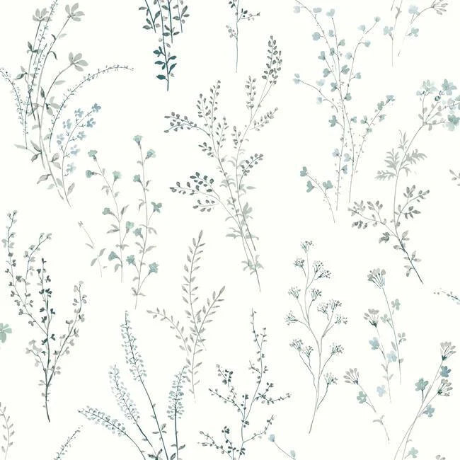 Wildflower Sprigs Wallpaper by Simply Farmhouse