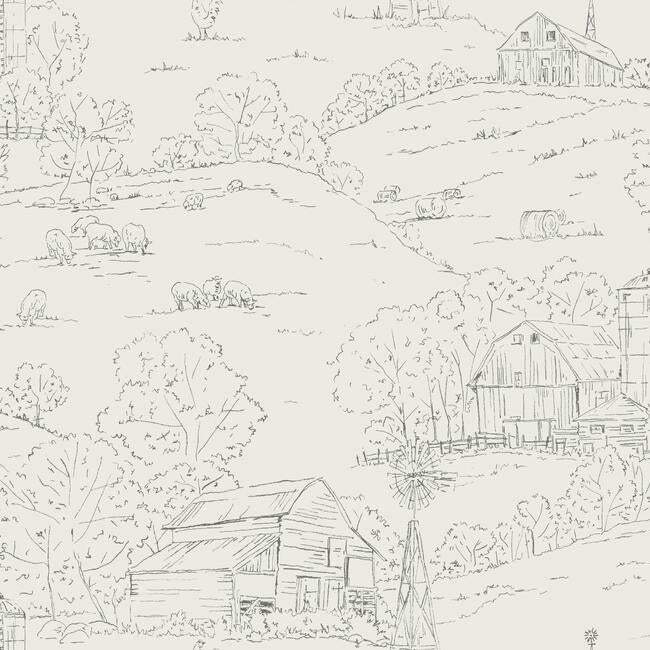 Pasture Toile Wallpaper by Simply Farmhouse
