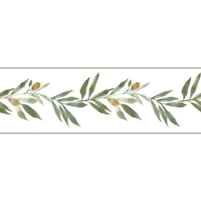 Olive Branch Wallpaper Border by Simply Farmhouse