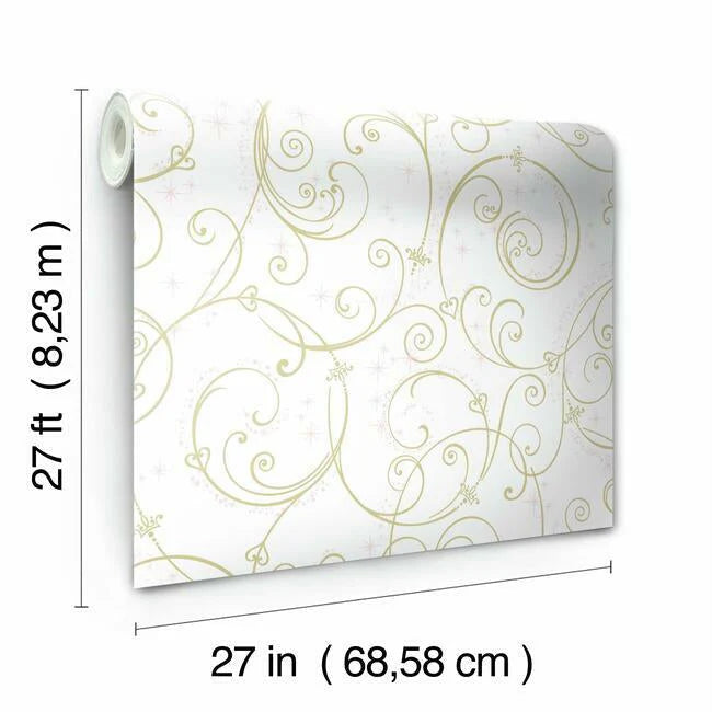 Disney Princess Perfect Scroll Wallpaper by Disney Kids Vol. 4