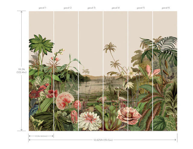 Floating Gardens Wall Mural by Mural Resource Library