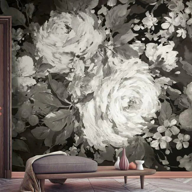 Impressionist Floral Wall Mural by Mural Resource Library