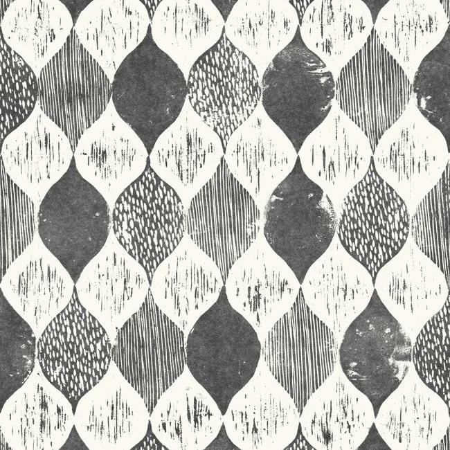 Woodblock Print Wallpape by Magnolia Home Vol. 2