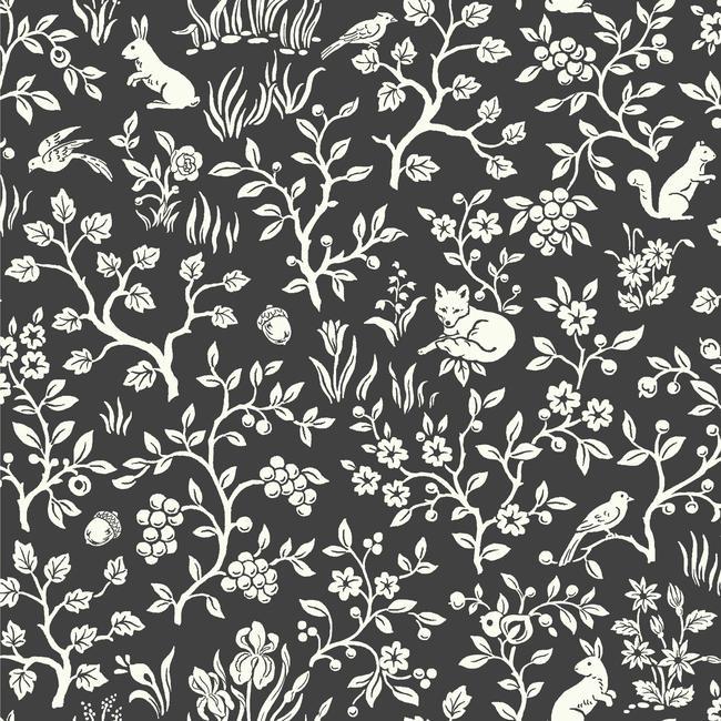 Fox & Hare Wallpaper by Magnolia Home Artful Prints + Patterns