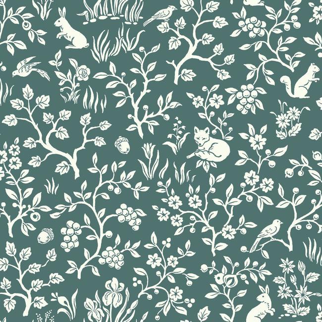 Fox & Hare Wallpaper by Magnolia Home Artful Prints + Patterns