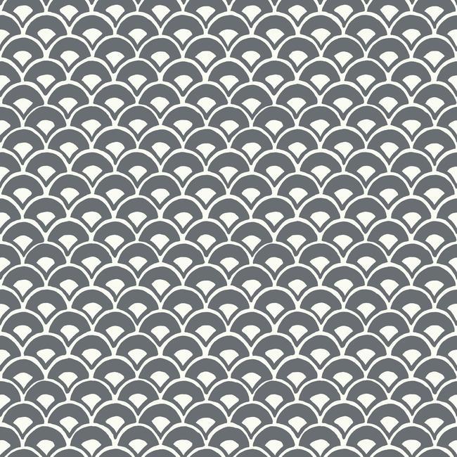 Stacked Scallops Wallpaper by Magnolia Home Artful Prints + Patterns