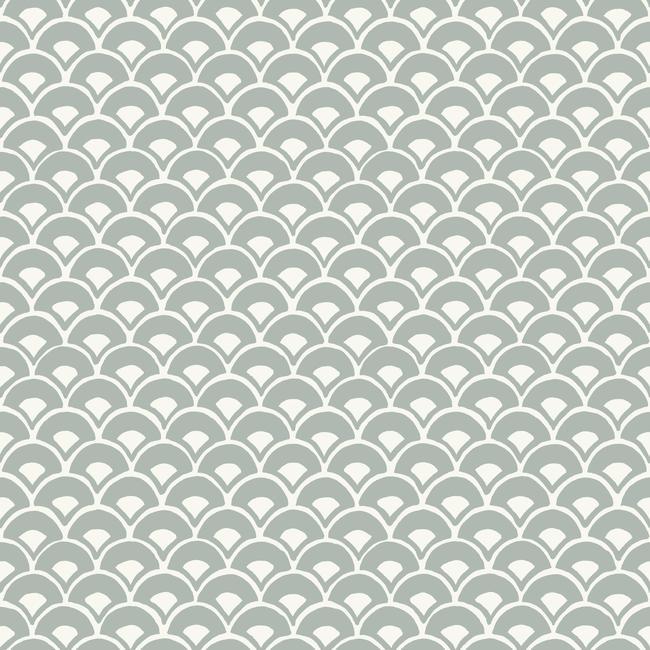 Stacked Scallops Wallpaper by Magnolia Home Artful Prints + Patterns