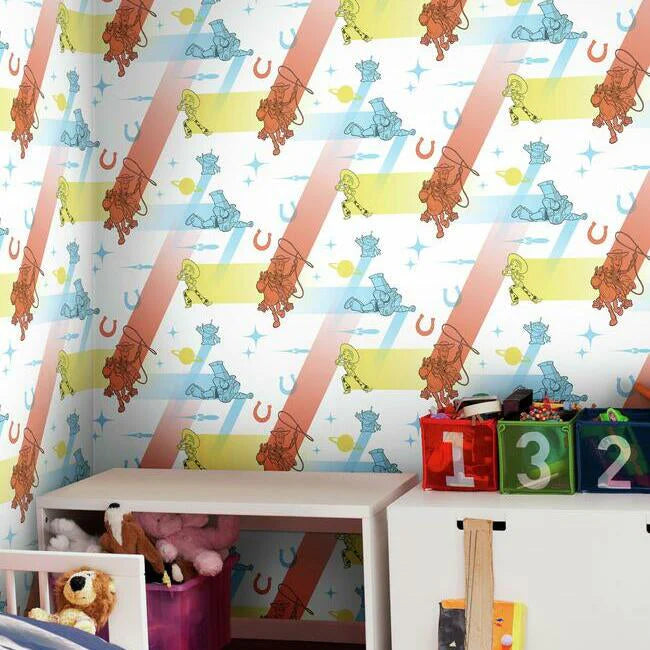 Disney and Pixar Toy Story 4 Retro Wallpaper by Disney Kids Vol. 4 (Copy)