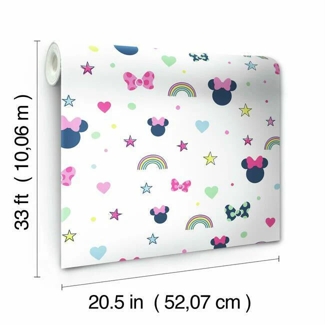 Disney Minnie Mouse Rainbow Wallpaper by Disney Kids Vol. 4