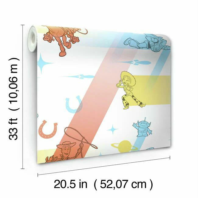 Disney and Pixar Toy Story 4 Retro Wallpaper by Disney Kids Vol. 4 (Copy)