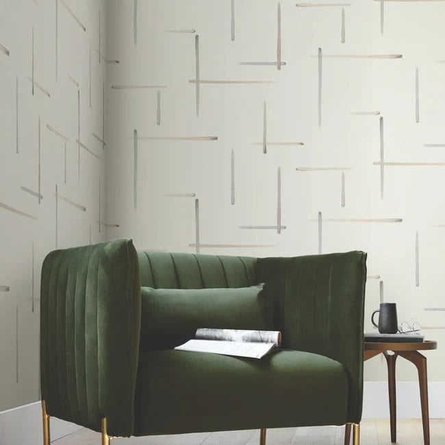 Gilded Sumi-E Wallpaper by Artistic Abstracts