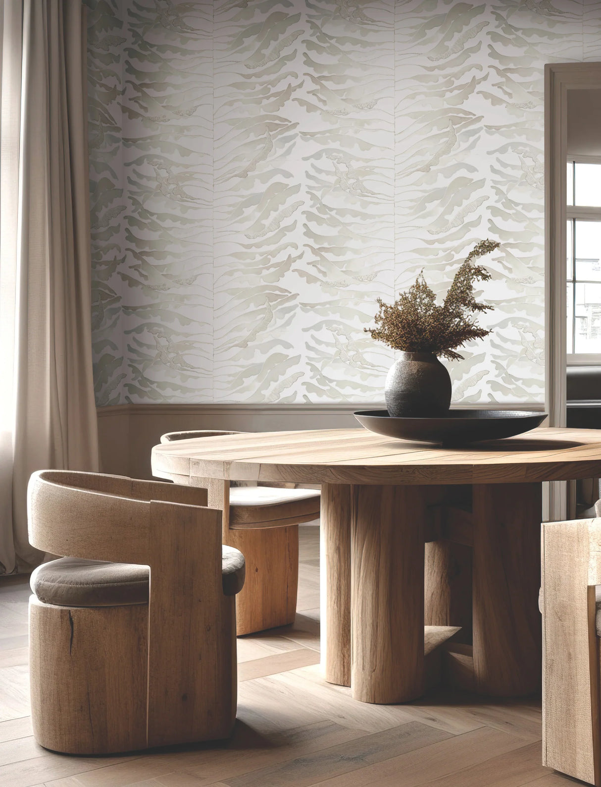 Leaf Column Wallpaper by Fomations
