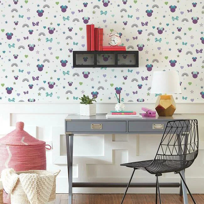 Disney Minnie Mouse Rainbow Wallpaper by Disney Kids Vol. 4