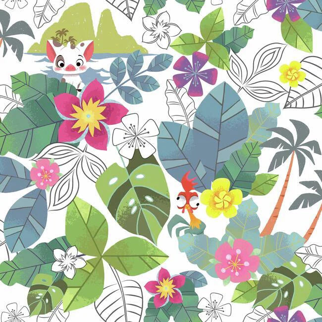 Disney Moana Jungle Wallpaper by Disney Kids Vol. 4