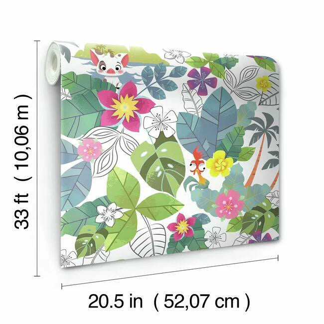 Disney Moana Jungle Wallpaper by Disney Kids Vol. 4