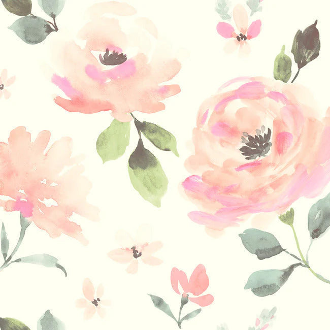 Watercolor Blooms Wallpaper by Legacy