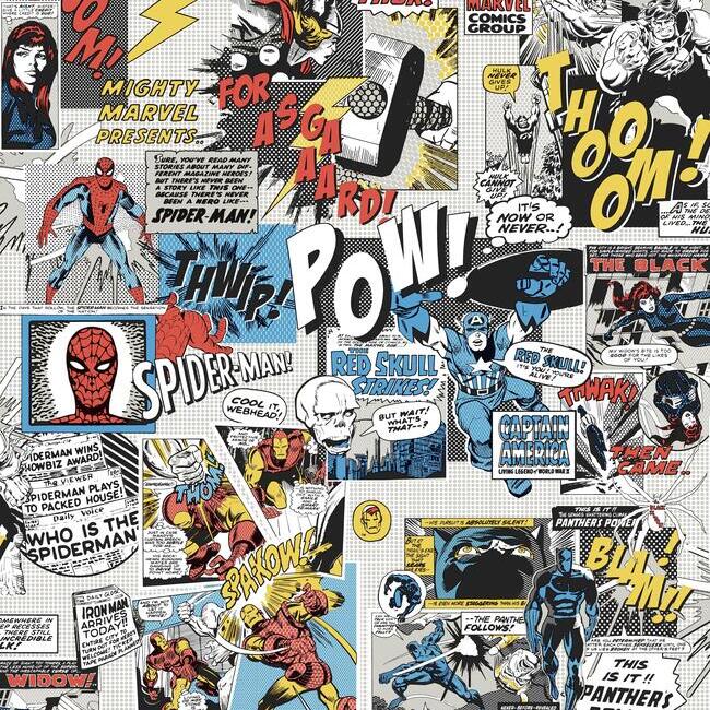 Marvel Comics Pow Wallpaper by Disney Kids Vol. 4