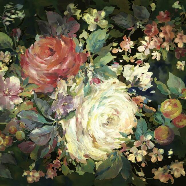 Impressionist Floral Wall Mural by Mural Resource Library