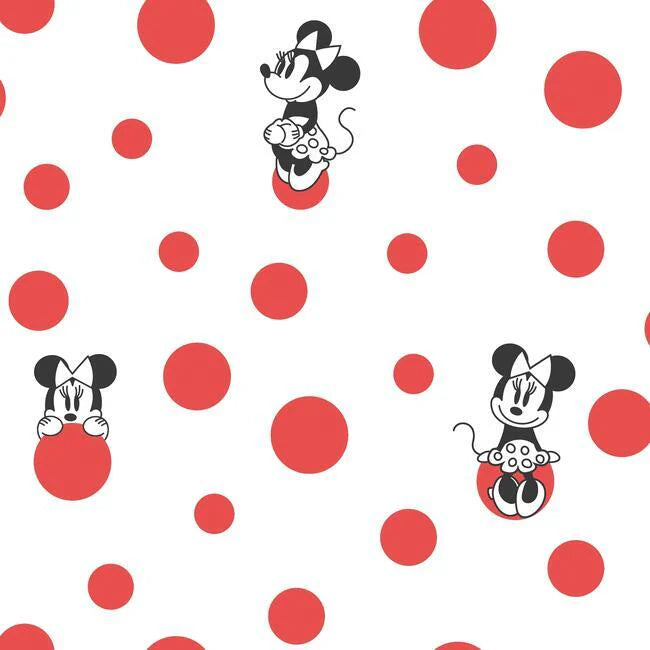Disney Minnie Mouse Dots Wallpaper by Disney Kids Vol. 4