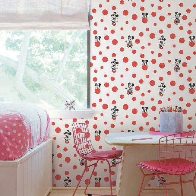 Disney Minnie Mouse Dots Wallpaper by Disney Kids Vol. 4