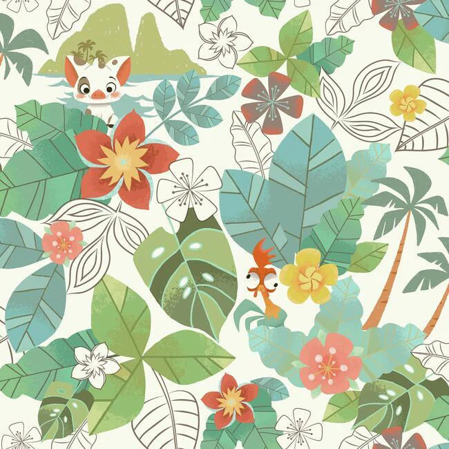 Disney Moana Jungle Wallpaper by Disney Kids Vol. 4