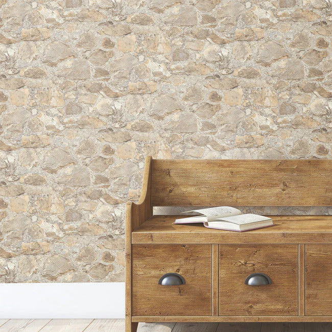 Field Stone Wallpaper by Mediterranean