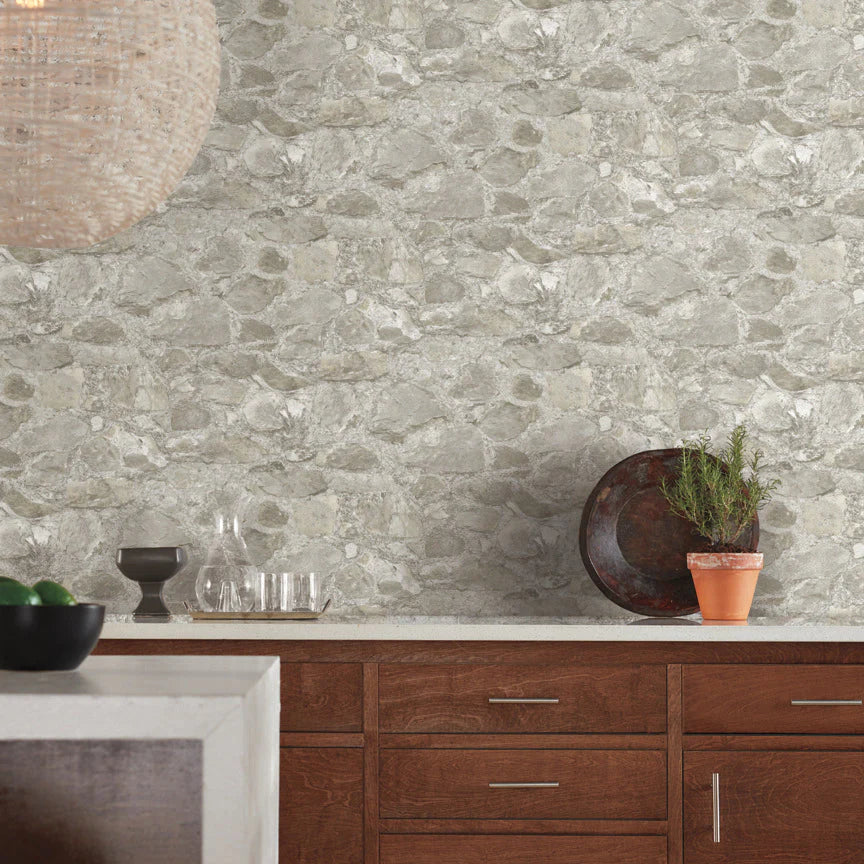 Field Stone Wallpaper by Mediterranean