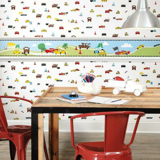 Disney and Pixar Cars Racing Spot Wallpaper by Disney Kids Vol. 4