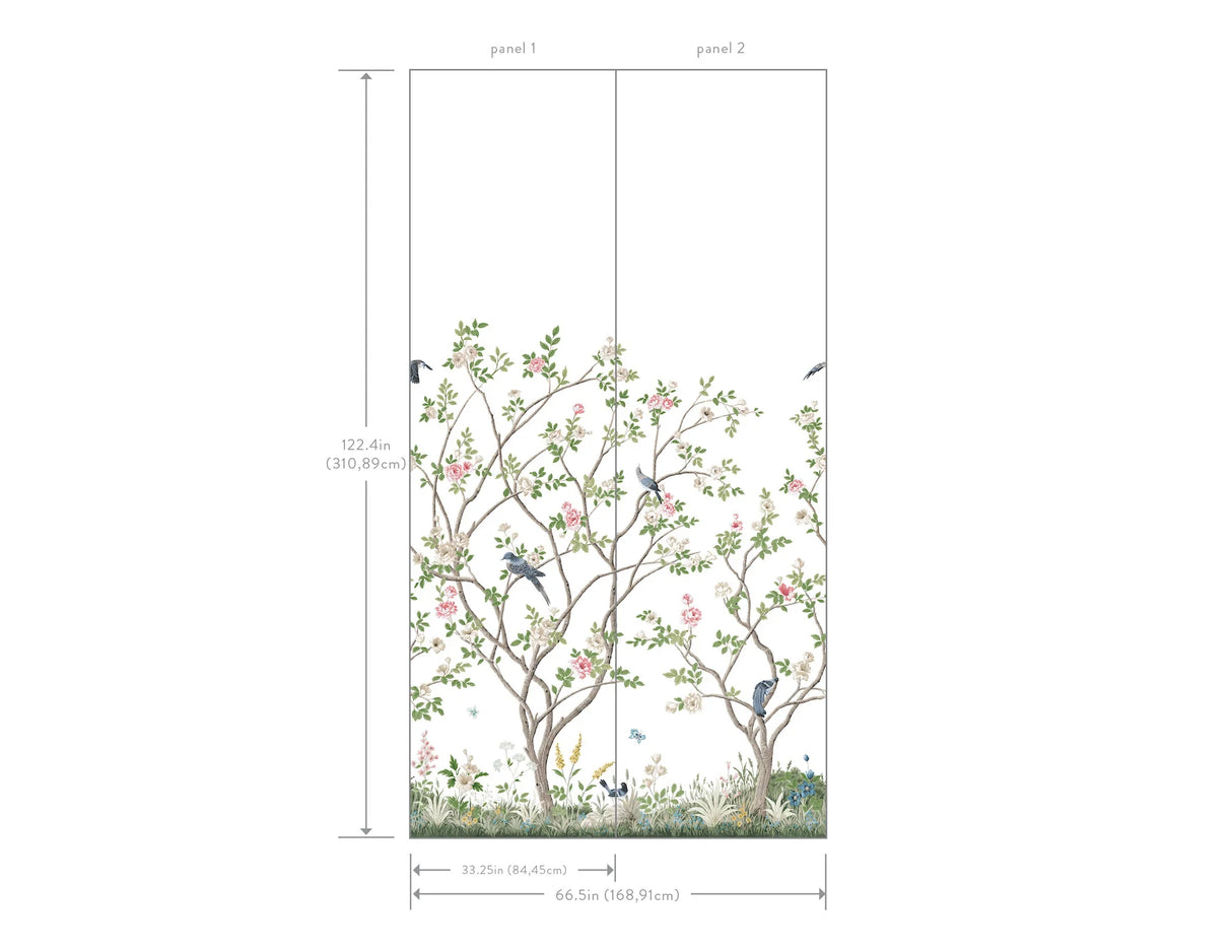 Lingering Garden Wallpaper Mural by Mural Resource Library
