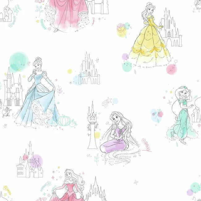 Disney Princess Pretty Elegant Wallpaper by Disney Kids Vol. 4