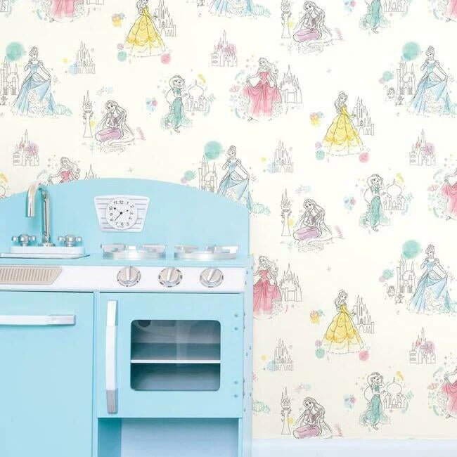 Disney Princess Pretty Elegant Wallpaper by Disney Kids Vol. 4