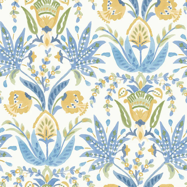 Seaside Jacobean Wallpaper by Mediterranean