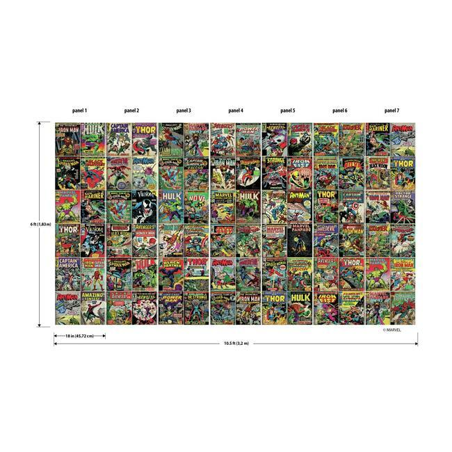 Marvel Comic Cover Wall Mural by Disney Kids Vol. 4